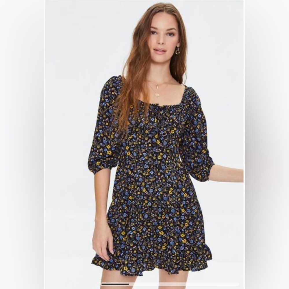 Forever 21 Floral Print Mini Dress